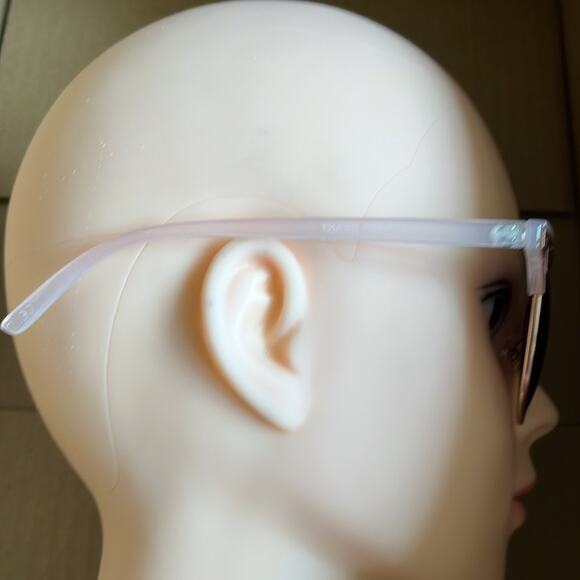 Foster Grant MaxBlock Round Sunglasses Gold Clear - Picture 4 of 7